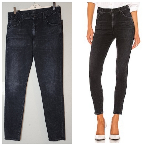 NWT Citizens of Humanity Chrissy Sculpt High Rise Skinny in Thrill. Size 33. - Picture 1 of 15